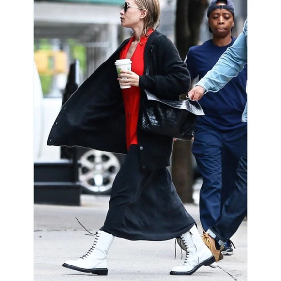 The Row Fara Combat Boot White Size 7.5 - Picture 2 of 10